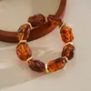 Pulsera de cuentas acrílicas irregulares transfronteriza europea y americana, simple y de nicho, sensación de alta gama, joyería personalizada y de moda para mujer