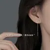 Alambre para Orejas de Zorro Femenino Nicho 2024 Nuevos Pendientes Populares Femeninos Gama Alta Elegantes Versátiles Pendientes de Nicho Pendientes