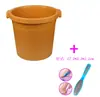 Balde para Pedicure Espessado Aumentado Balde Plástico para Pés Balde para Pedicure Resistente a Quedas Joelho Balde Portátil Isolante Bacia para Lavar os Pés