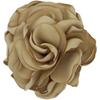 Flores de satén con borde quemado hechas a mano de 8 cm, adornos para el cabello de camelia para niñas, tocado, ramillete de flores, zapatos, accesorios de decoración floral