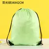 Bolsa de Mochila Simple Impermeable de Tela Oxford con Cordón para Estudiante, Bolsillo de Paquete de Almacenamiento de Poliéster 210d, Impresión Digital