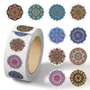 Súper variedad de estilos, 500 pegatinas por rollo, lindas de dibujos animados abstractas de alto valor para decoración de diario DIY pegatinas de sellado