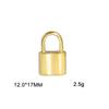 Suministro directo de fábrica venta caliente transfronteriza corte acero titanio oro candado colgante personalidad moda DIY acero inoxidable colgante