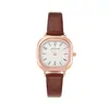 Reloj Cuadrado Pequeño, Gama Alta, Lujo Ligero, Nicho, Reloj Cuadrado Simple y de Moda para Mujer, Reloj de Cuarzo con Correa para Mujer con Temperamento