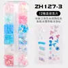 Parche para la Cara Accesorios Faciales Parche Decorativo para la Cara Mariposa Flor Tridimensional Lentejuelas de Cola de Pez Perla Uñas Artísticas Manualidades DIY para Niños Maquillaje de Ojos