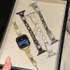 Pulseira de Metal Zircônia Cobre com Pontos de Estrela Adequada para Apple Watch iWatch 12ª Geração 11/10