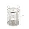 Soporte para Palillos de Acero Inoxidable Estante Giratorio Multifuncional de Cocina para Almacenamiento y Escurrimiento de Utensilios Jaula de Palillos Giratoria de Acero Inoxidable