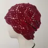 Gorro de Encaje Tejido a Mano Transpirable Estilo Étnico de Moda Estilo Occidental para Viajes Sombrero Frío Sombrero Apilable