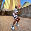 Shorts Casuales para Hombre Americanos Malla de Baloncesto Transpirables de Secado Rápido Entrenamiento Fitness Running Shorts para Parejas Cuadros Legión