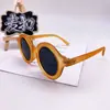Óculos de Sol Infantis Redondos Pequenos Estilo Retrô 2021 Óculos de Sol para Homens e Meninas Moda Personalizada Popular na Internet Fotografia de Rua Espelho Infantil