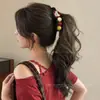 Presilha banana versátil para primavera e verão, suave e elegante, presilha de garra grande para cabelos grossos, presilha horizontal para coques na nuca, acessório de cabelo