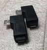 Producción profesional Adaptador en codo Micro macho Micro Hembra Adaptador Micro Inspección Completa Negro