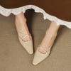 Elegantes y Sexy Mocasines Cuadrados Pequeños con Patrón de Cocodrilo en Piel de Vaca 2025 Tacón Medio Grueso Tiras Cruzadas de Cuero Genuino Chanclas para Mujer