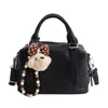 Bolso Boston de Piel Suave de Moda Estilo Coreano para Mujer, Bolso de Mano para Viajes Diarios, Bolso Cruzado de Hombro Único Elegante Nuevo 2026