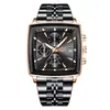 LIGE/Transfronterizo Nuevo Reloj de Cuarzo para Hombre Reloj de Negocios para Hombre Resistente al Agua Calendario Luminoso Correa de Acero Inoxidable Reloj de Pulsera Dorado Blanco