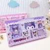 Set de papelería con espejo y peine Sanrio Caja de regalo portátil Cuaderno de dibujos animados Insignia Combinación de regalo Premio para niños Regalo