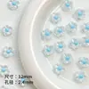 Acrílico Transparente Color Caramelo Flor de Cinco Pétalos Margarita Cuentas Sueltas Pulsera DIY Collar Accesorios de Joyería Material