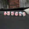 Nuevos accesorios interiores de coche KT Cat, lindas figuras de dibujos animados para vehículos eléctricos, artículos decorativos para la consola central y la pantalla del coche