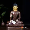Estatuas de Buda de Sakyamuni Artículos Budistas Hogar Estatuas de Buda Adornos 7 Pulgadas Nepal Hecho a Mano Tallado Estatuas de Buda de Cobre