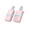 Adequado para power bank Anker 45W35W30W com cabos duplos integrados A110M capa protetora, proteção de silicone anti-queda e anti-riscos