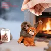 Colgante de peluche heMonkey para protección transfronteriza, colgante de acrílico de orangután de pelo rojo