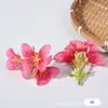 Cabeça de Flor de Orquídea Borboleta Artificial Criativa Nova Decoração de Casa Arranjo de Flores Enfeites Casamento Seda Arranjo de Flores Artificiais Adereços