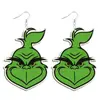 Nuevos Pendientes Acrílicos Lindos Joyería Transfronteriza Europeos y Americanos Navidad Dibujos Animados Serie Grinch Pendientes