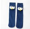 Calcetines para niños Ojos grandes tridimensionales Uso recto delantero y trasero Calcetines para bebé Lindo Dibujo animado Calcetines apilados para bebé