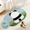 Alfombrilla de Piso para Baño Puerta de Inodoro Absorción de Agua Secado Rápido Alfombrilla Antideslizante Bañera Almohadilla para Pies Alfombra Gruesa para Inodoro Baño