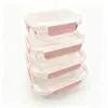Contenedor de Vidrio Resistente al Calor para Alimentos, Lonchera Apta para Microondas, Caja Portátil para Suplementos Alimenticios, Caja Bento de Gran Capacidad para Almacenamiento de Snacks