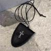 Liberación de ambas manos ~ nueva cadena para gafas colgante de cuello de cuero negro portátil para guardar gafas de gatito, cadena para gafas de sol anti-pérdida, regalo