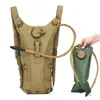 Mochila com bolsa de hidratação para esportes ao ar livre e ciclismo, mochila leve para caminhada e montanhismo, bolsa de água tática de dupla alça com grande capacidade de 2,5L