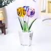 Espejo Cruzado Amazon Mariposa de Cristal Bola de Cristal Adornos Animales Pequeños Creativos Decoración de Coche Manualidades Regalos Navideños