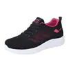 Novos Tênis Esportivos de Outono Femininos Leves com Absorção de Choque Tênis de Corrida Confortáveis com Solado Macio Malha Flyknit Tênis Casuais Cross-border Dropshipping