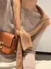 Suéter Tricot Azul Versailles Gola Redonda Manga Longa Suave para Mulheres, Top Base Ajustado para Mulheres Baixas no Início do Outono