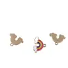 Moda europea y americana collar pulsera pendientes accesorios de joyería diy Colgante de aleación de un solo colgante arcoíris accesorios para ropa accesorios