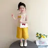 Conjunto de Ropa de Verano para Niñas, Nuevo Elegante y Moderno Top sin Mangas y Pantalones para Niños, Ropa de Verano de Princesa para Niños