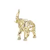 Lujo Accesible Europeo Dorado Calado León Caballo Elefante Animal Escultura Adornos Sala de Estar Entrada Decoración Suave Accesorios para el Hogar