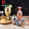 Taza de Acero Inoxidable 304 con Forma de Piña Taza para Cócteles Taza de Cerveza para Bar Mezcla Personalizada Taza de Metal para Vino Taza de Piña Utensilios para Vino