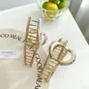 Pinza para el cabello Duowei Accessories de Aleación de Acetato Estilo Coreano, Pasador Extra Grande para la Parte Trasera de la Cabeza, Accesorio para el Cabello Simple y Elegante