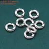 Acessórios de prata esterlina moeda de prata 99 superfície de batida anel de enrolamento anel de corrida acessórios retrô DIY material artesanal joias