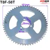 Piñón para Mini Motocicleta de 49CC 25H/T8F Engranaje de Transmisión Dafei Disco de Cadena para Moto Pequeña de Dos Tiempos Todoterreno