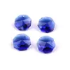 Accesorios para lámparas de cristal bola de cristal 14MM doble agujero cuentas octogonales accesorios de decoración de boda de cristal cuentas sueltas fondo de techo