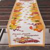 Bandera de Mesa de Acción de Gracias Hoja de Arce Otoñal Calabaza Estampada Mantel para Mesa de Comedor Mesa de Centro Servilletas Decorativas para Fiestas Suministro Transfronterizo