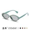 Gafas de sol de ojo de gato retro de diamante rojo de red 2022 para chicas sexys, gafas de sol de perlas hechas a mano transfronterizas europeas y americanas, fabricantes de gafas ins