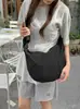 Moda Coreana Retro Bolso de Nylon Nube para Mujer 2026 Nuevo Versátil Gran Capacidad para Viajes Diarios Hombro Cruzado Bolso Dumpling