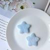 Funda para teléfono con agarre de horquilla y parche de estrella de cinco puntas de tela de terciopelo corta de doble cara, bolsa de color caramelo con estrella, accesorios lindos