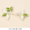 Novo botão de cheongsam feito à mão em estilo chinês, botão de pérola dupla flor, botão vintage para camisa e colete, botão para DIY de vestuário