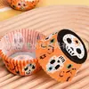 Vasos de Papel para Pasteles Pequeños, Paquete de 100, Resistentes a Altas Temperaturas, Forros para Hornear a Prueba de Grasa, Exclusivamente para Ventas Transfronterizas, Adecuados para Vasos de Helado Mochi de Nieve