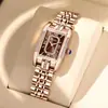 Reloj de Mujer Baopele para Transmisión en Vivo de Tiktok, Superventas, de Dos Manecillas, Incrustado con Diamantes a la Mitad, Banda de Acero de Lujo Ligero de Moda, Nicho, Impermeable